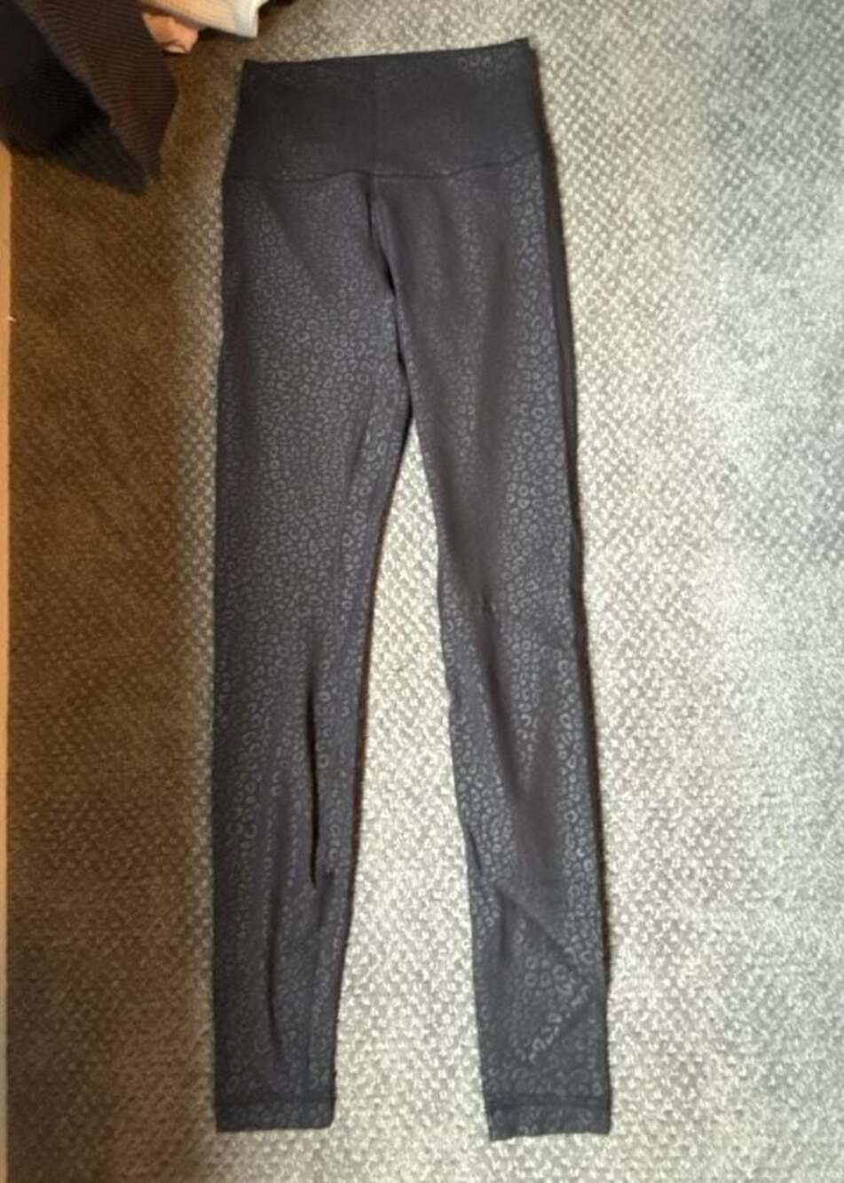 Lululemon Align High-Rise Leggings in Embossed Black Leopard Print